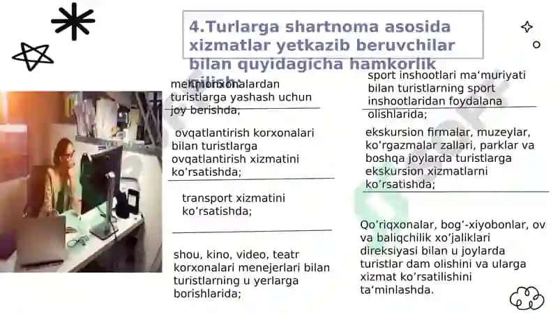 Turoperatorlik biznesini rivojlantirishning tashkiliy asoslari 8