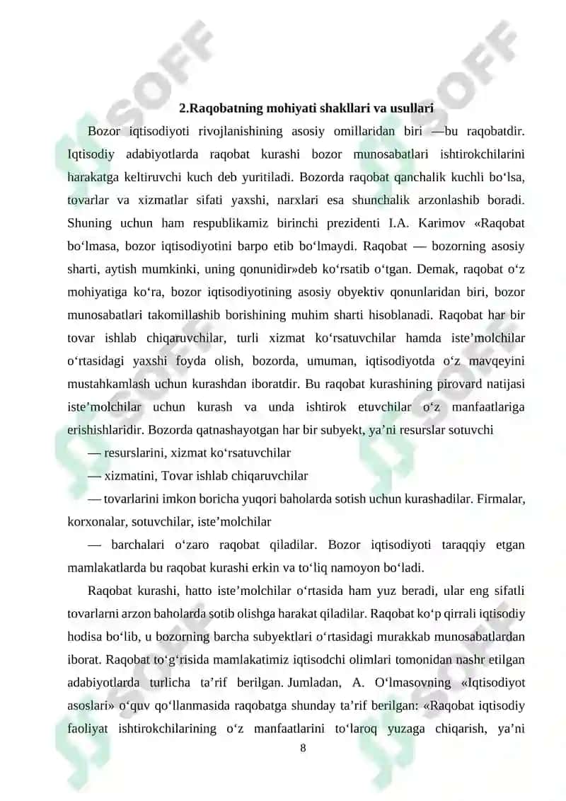 Raqobatning mohiyati va obyektiv asoslari 8