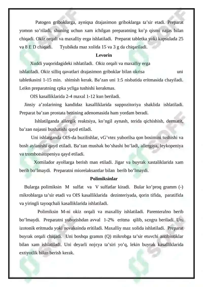 Kimyoterapiya va antibiotiklar 8