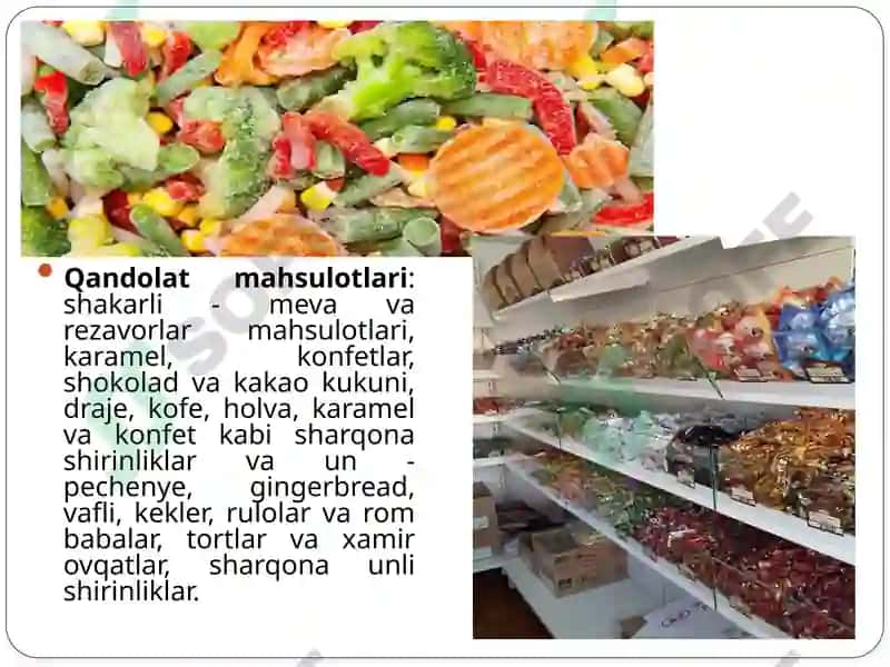 Oziq ovqat xom ashyosi, tasnifi va tovarshunoslik prinsiplari 8