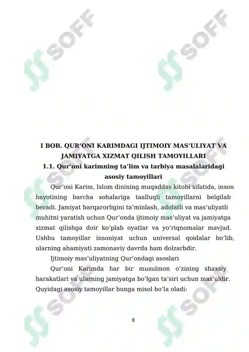 Islom dinining muqaddas kitobi Qur'oni karimda ijtimoiy-pedagogik g‘oyalar 8