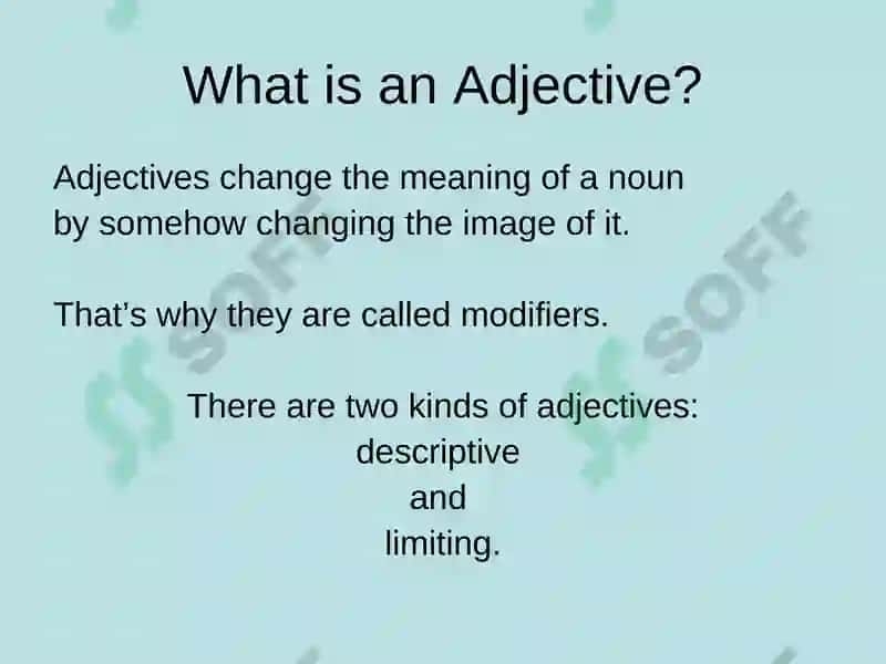 Adjectives 8