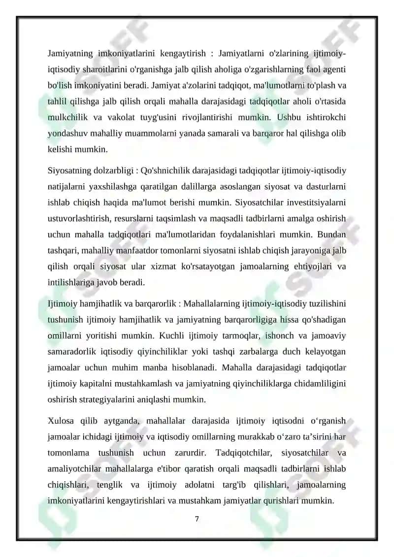 Mahalla institutlarini jamiyatning ijtimoiy iqtisodiy xolati 8