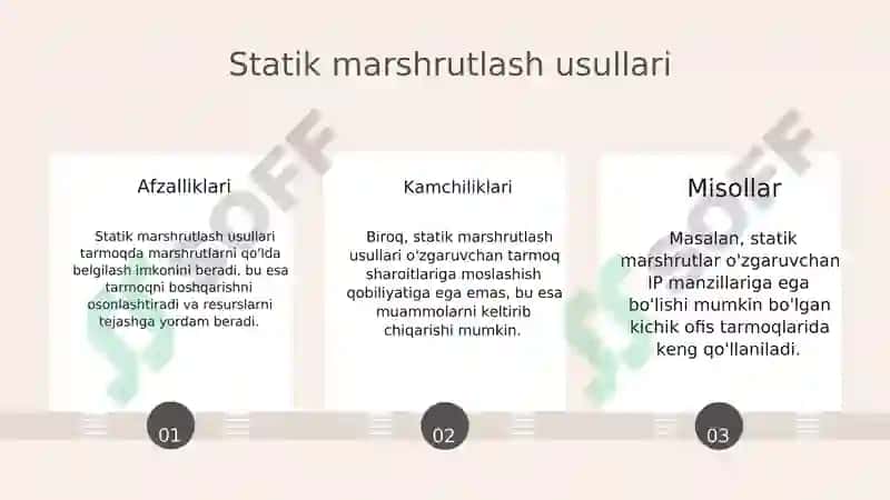 Statik marshrutlash 8