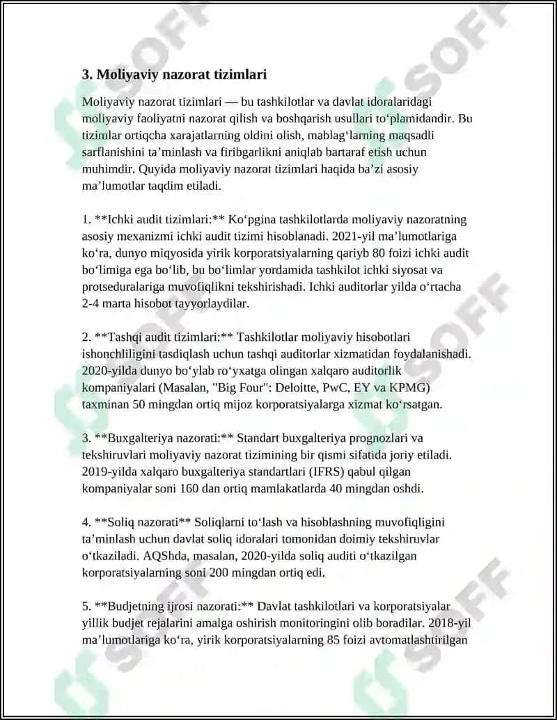 Moliyaviy nazoratning tushunchasi 8