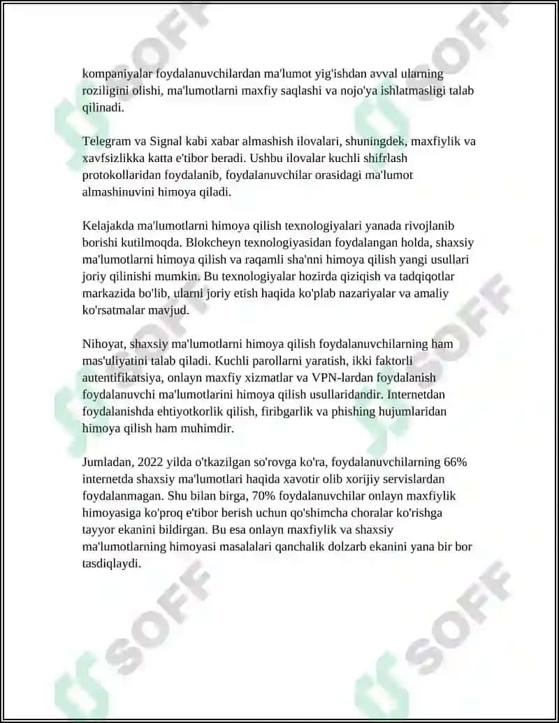 IJTIMOIY MEDIADA TAXDIDLAR, XURUJLAR VA XAVF XATARLAR 8