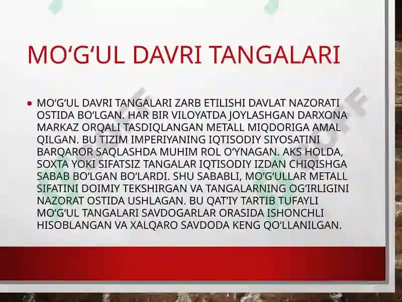 Moʻgʻul davri tangalari 8