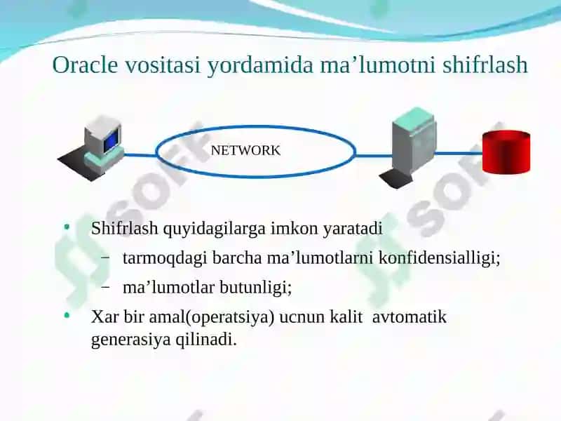 Ma`lumotlar bazasini administratorlash va xavfsizligini ta`minlash 8