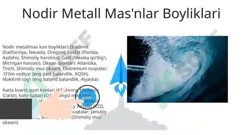 Materiklarning geografik ôrni okean qismlari chekka nuqtalarning õziga xosligi foydali qazilmalari 8