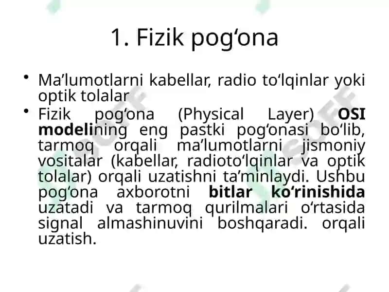 Tarmoq arxitekturasi 8