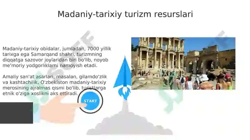 Turizm sohasining resurslar tushunchasi va mohiyati 8