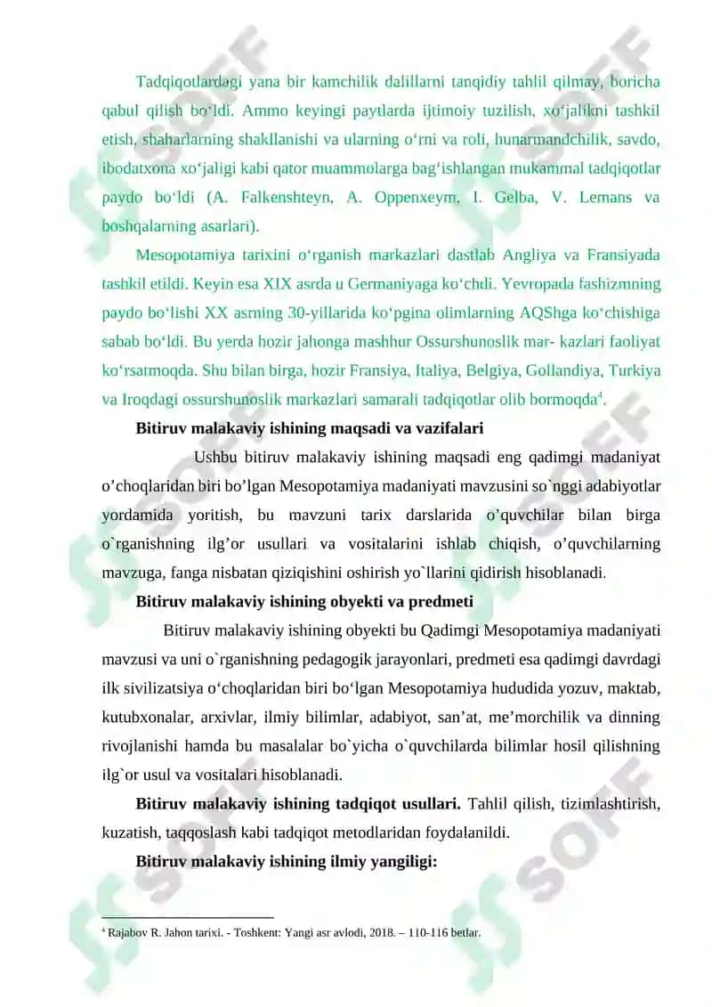 QADIMGI MESOPOTAMIYA MADANIYATI MAVZUSINI OʻRGANISHNING ILGʻOR USUL VA VOSITALARI 8
