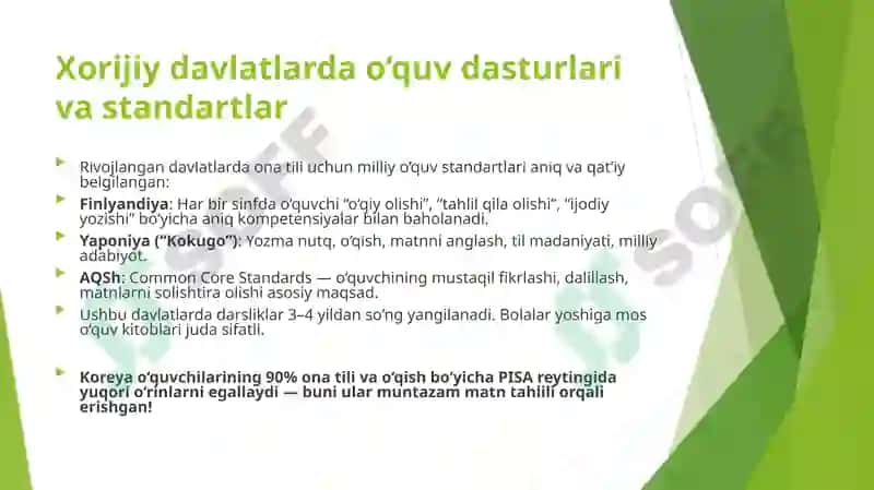 Ona Tili Ta'limida Rivojlangan Xorijiy Davlatlar Tajribasi 8