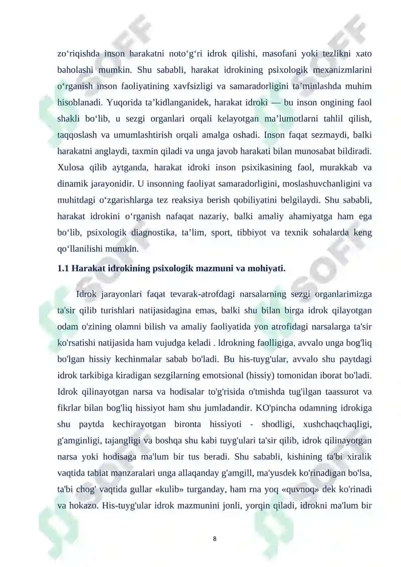 "HARAKAT IDROKINI O’RGANISH METODIKASI" 8