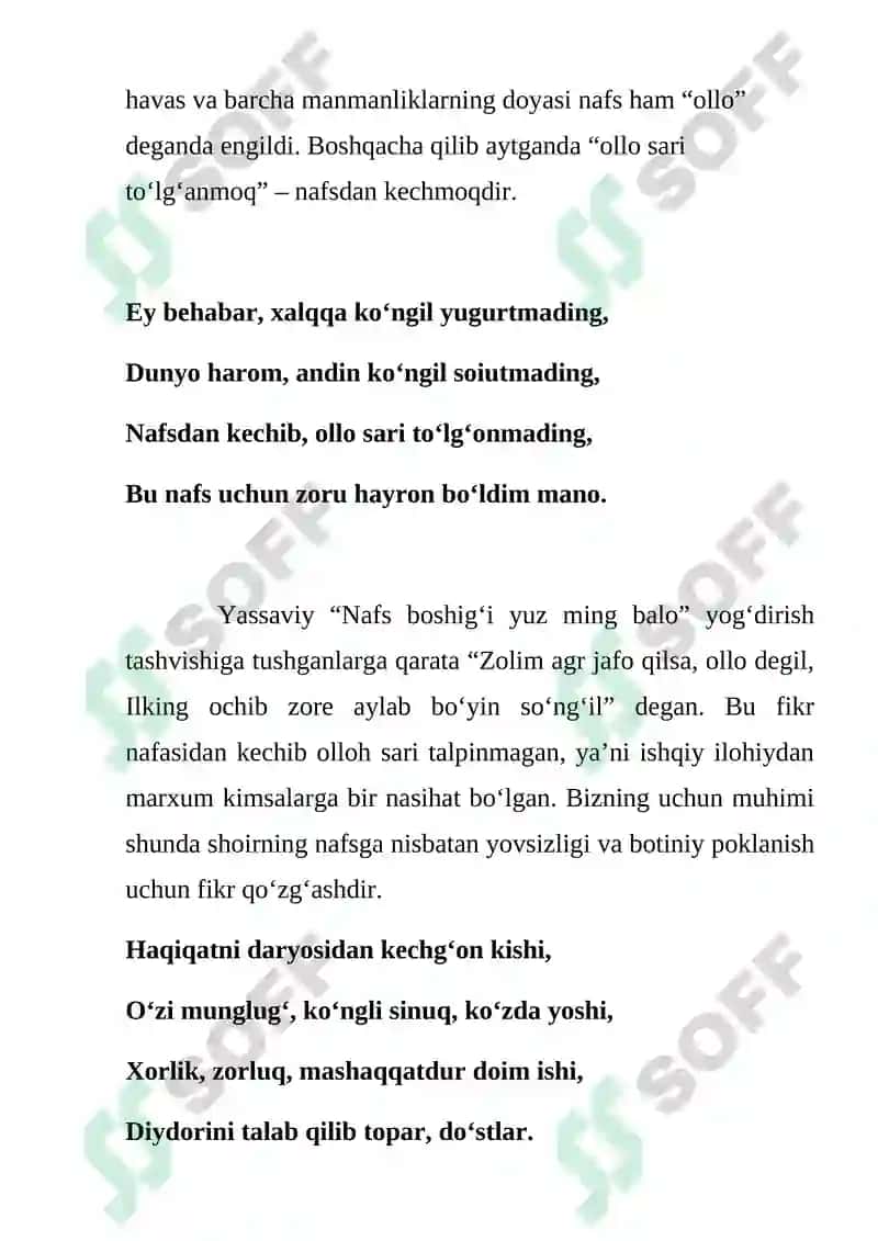 Ho’ja Ahmad Yassaviy hayoti va pedagogik qarashlari 8