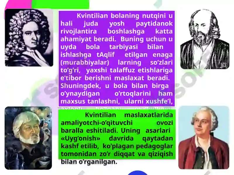 Engqadimgizamonlardan toeramizning VII asrigacha bo’lgan davrlar do’qituvchi-ustoz, shogird va ularning jamiyatdagi o’rni, mahorati haqida pedagogik fikrlar 8