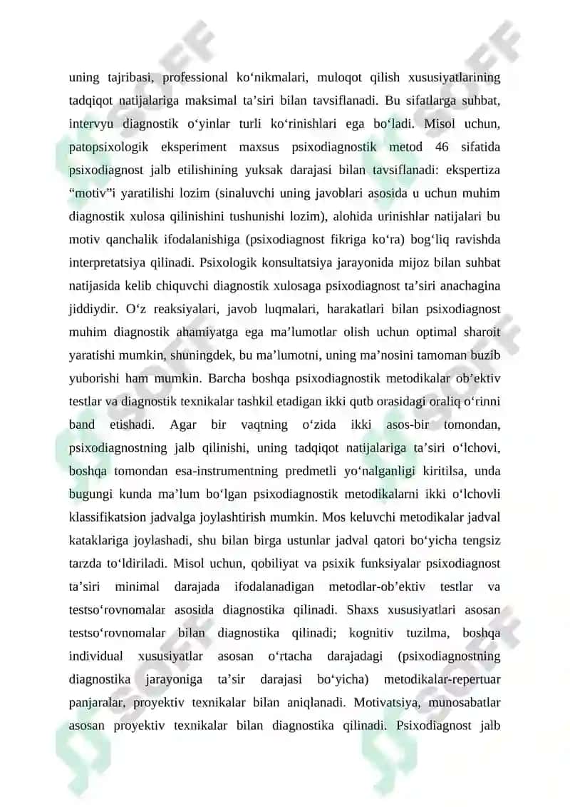 Nevrotik holatlarni diyagnostika metodikalari 8