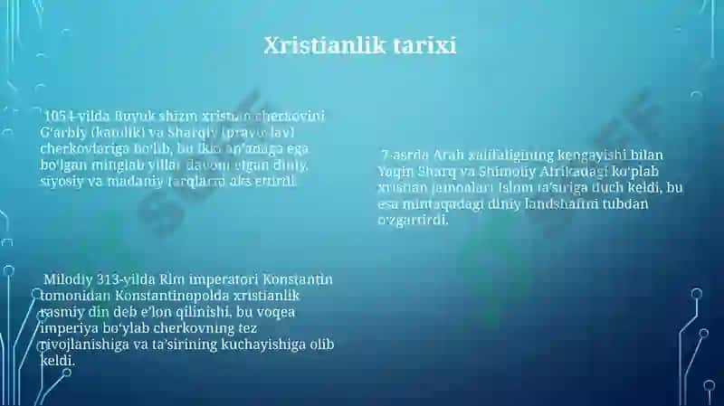 Xristian dini haqida 8