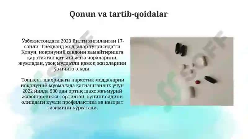 Giyohvandlikning oldini olish omillari 8