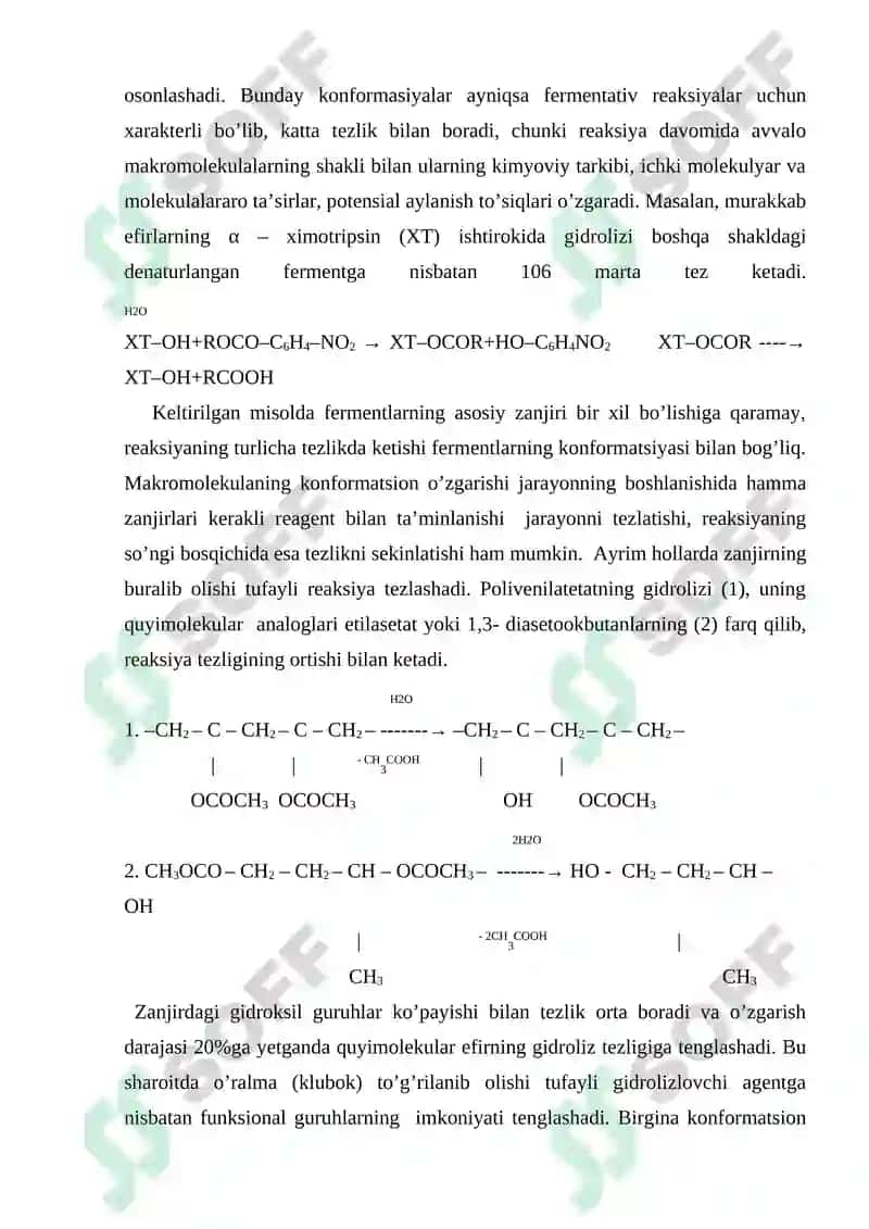 Polimerlarning kimyoviy xossalari 8