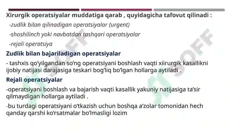 Xirurgik operatsiya qoidalari 8