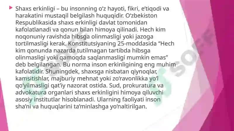 O'zbekistonda inson huquqlari va kafolatini yaratilishi 8