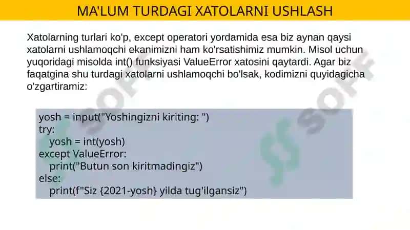 DASTURLASH FANIDAN YOZGAN MUSTAQIL ISHI 8