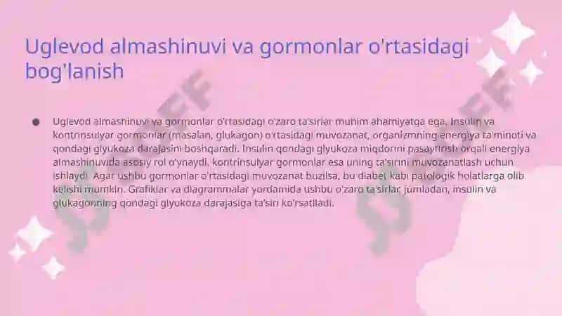 Uglevod almashinuvi va uning patofiziologiyasi 8