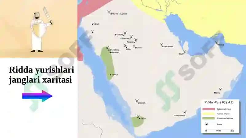 Abu BakrSiddiqning xalifae tib hisoblanishi 8