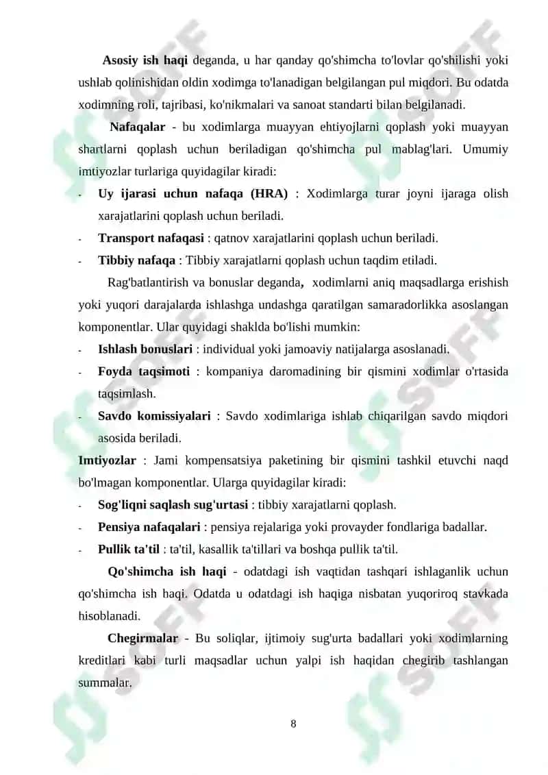 IQTISODIYOTGA KIRISH KURS ISHI 8