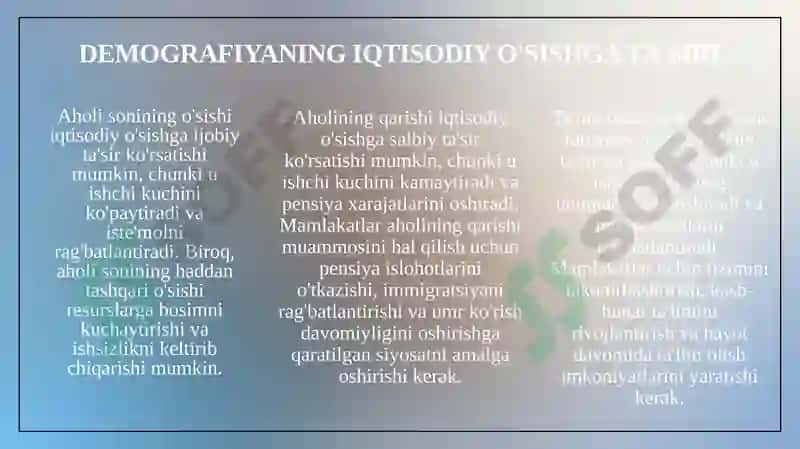 Iqtisodiyo'sish va ijtimoiy rivojlanish 8