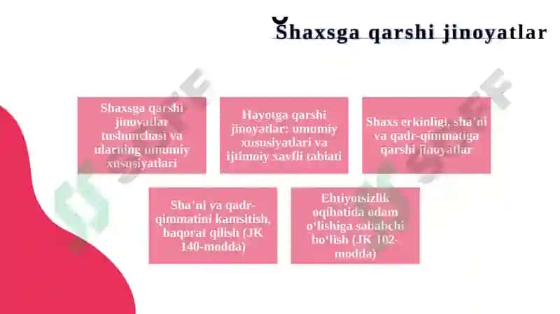 Shaxsgaqarshijinoyatlar 8