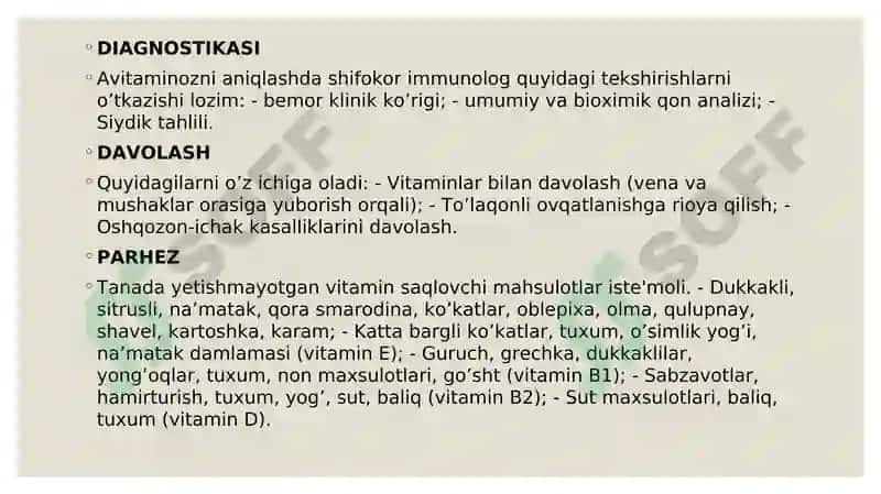 Avitaminoz 8