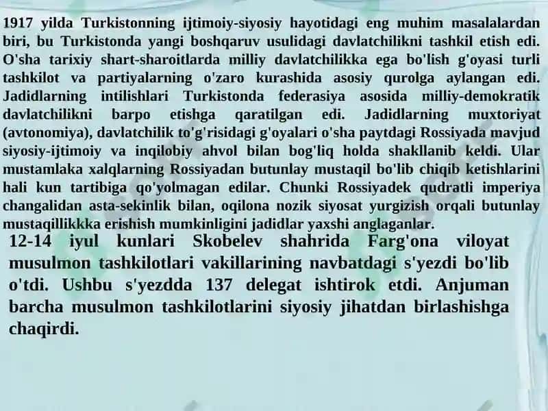 Turkiston muxtoriyati 8