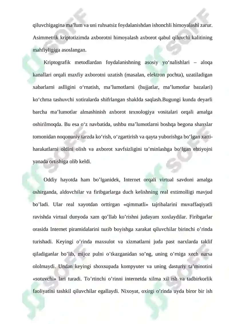 Elektron tijorat muammolar va unga bo'lgan tahdidlar 8