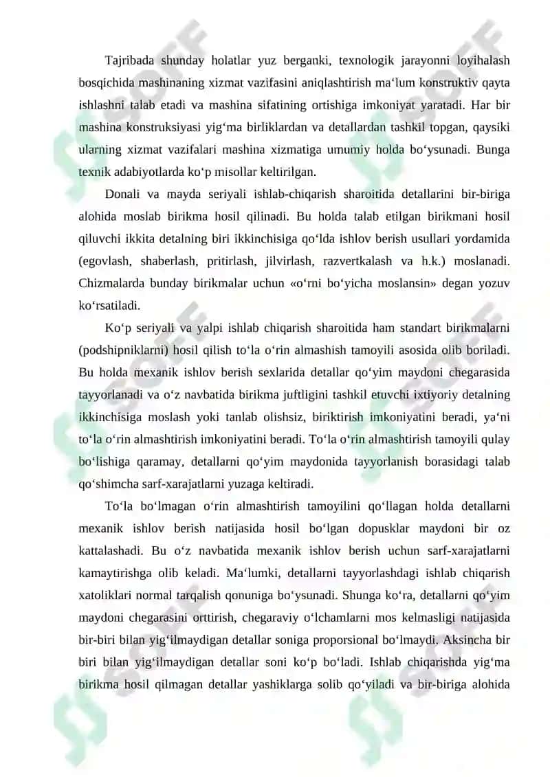 Asosiy turdagi dastgohlarni ta`mirlash texnologiyasi 8