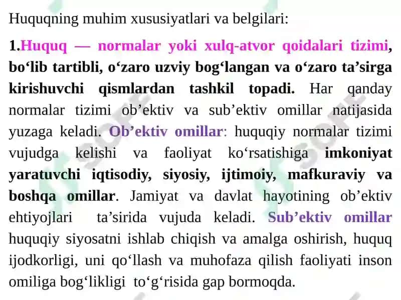 HUQUQ HAQIDAGI TA’LIMOT 8