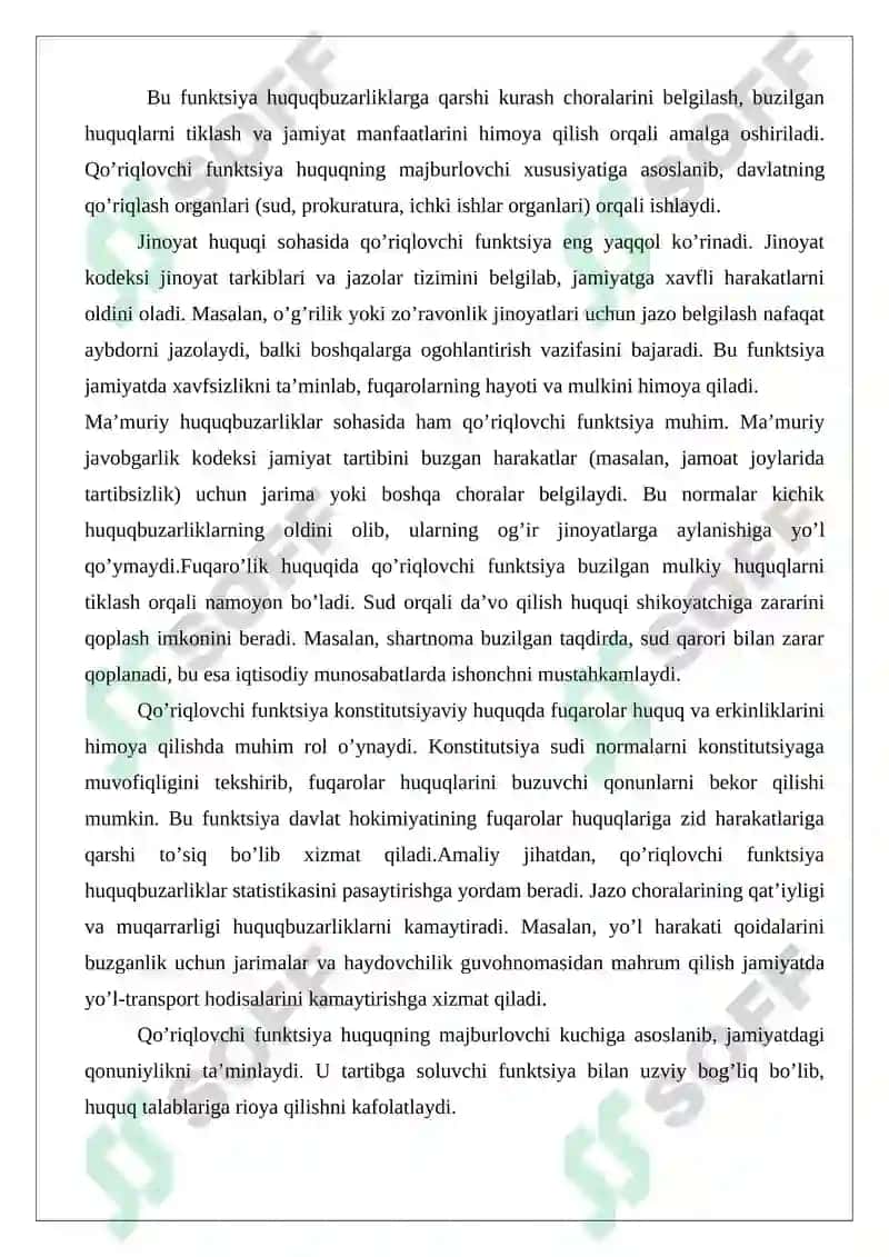 Huquq funktsiyalari tushunchasi va turlari 8