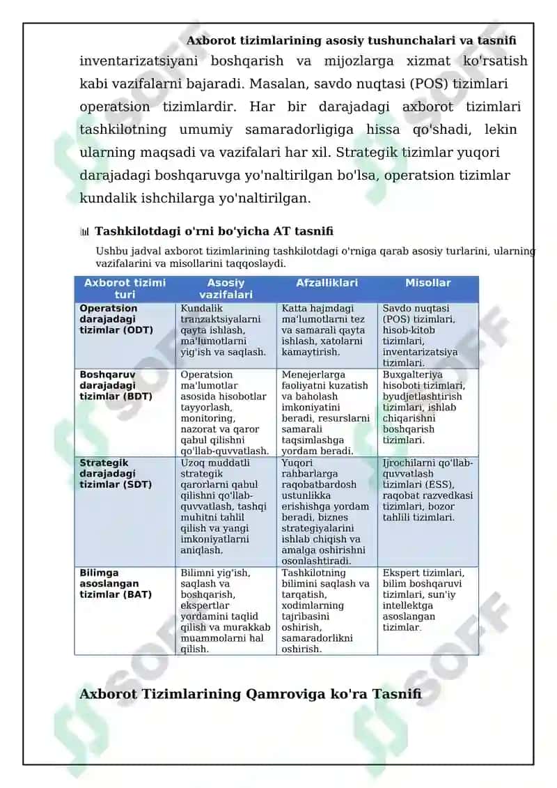 Axborot tizimlarining tasnifi 8