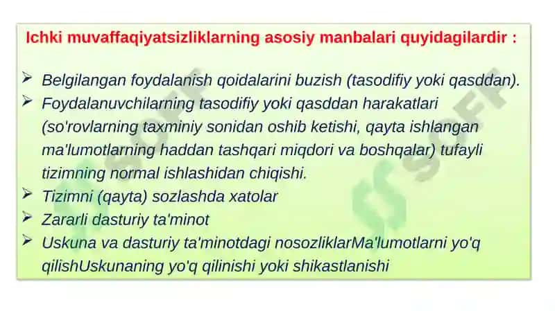 Axborot xavfsizligi tushunchasi va zaruriyati 8
