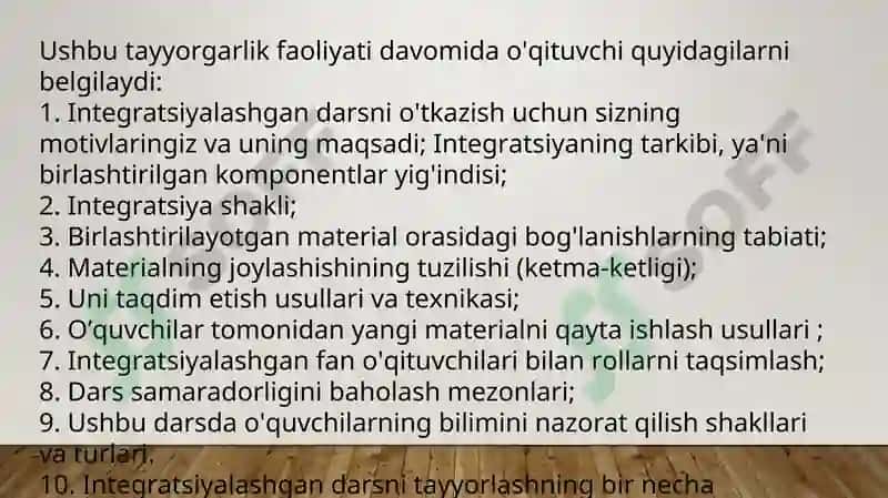 Tabiiy fanlarni o'qitishda hamkorlikda o'qitish texnologiyasining komandada o'qitish metodidan foydalanish. 8
