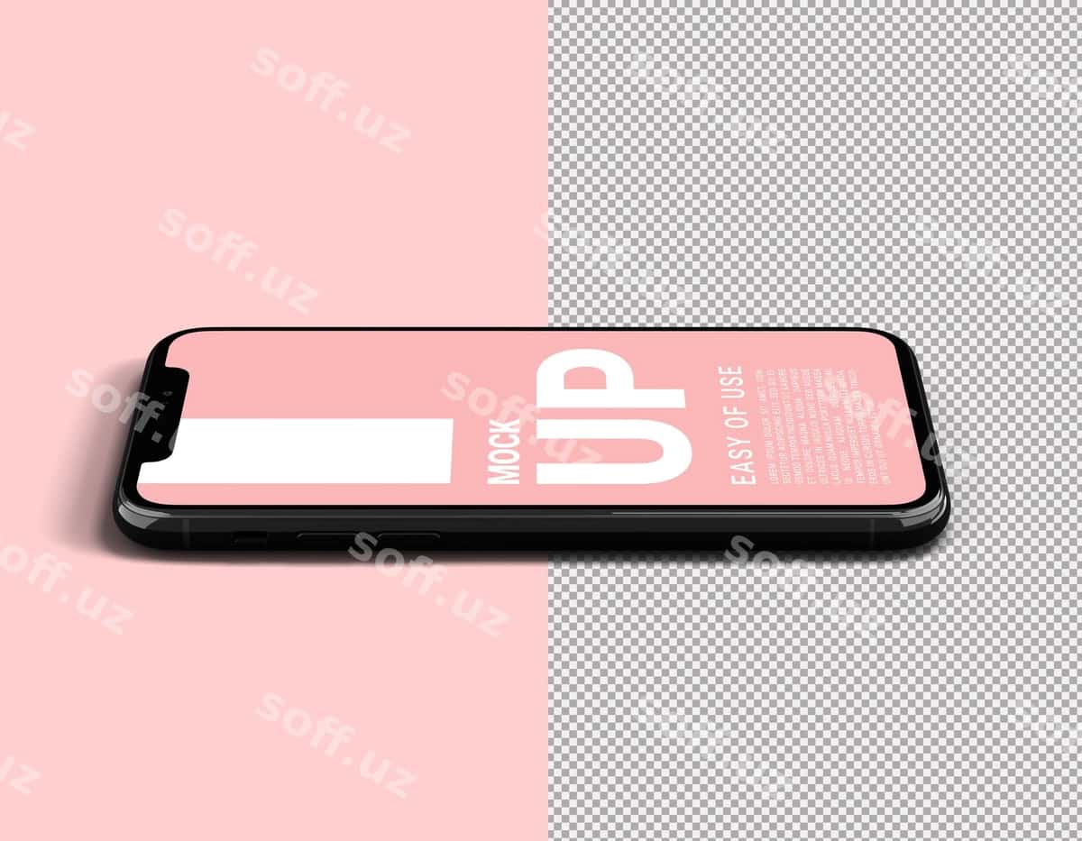 Akıllı telefon namuna şabloni | Smartphone mockup template 1