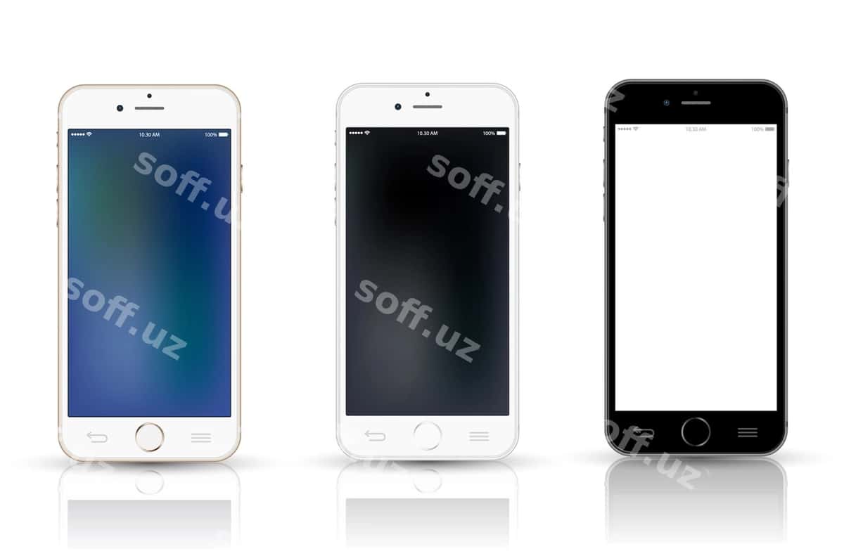 Smartfon vektor tasviri | Smartphone vector illustration 1