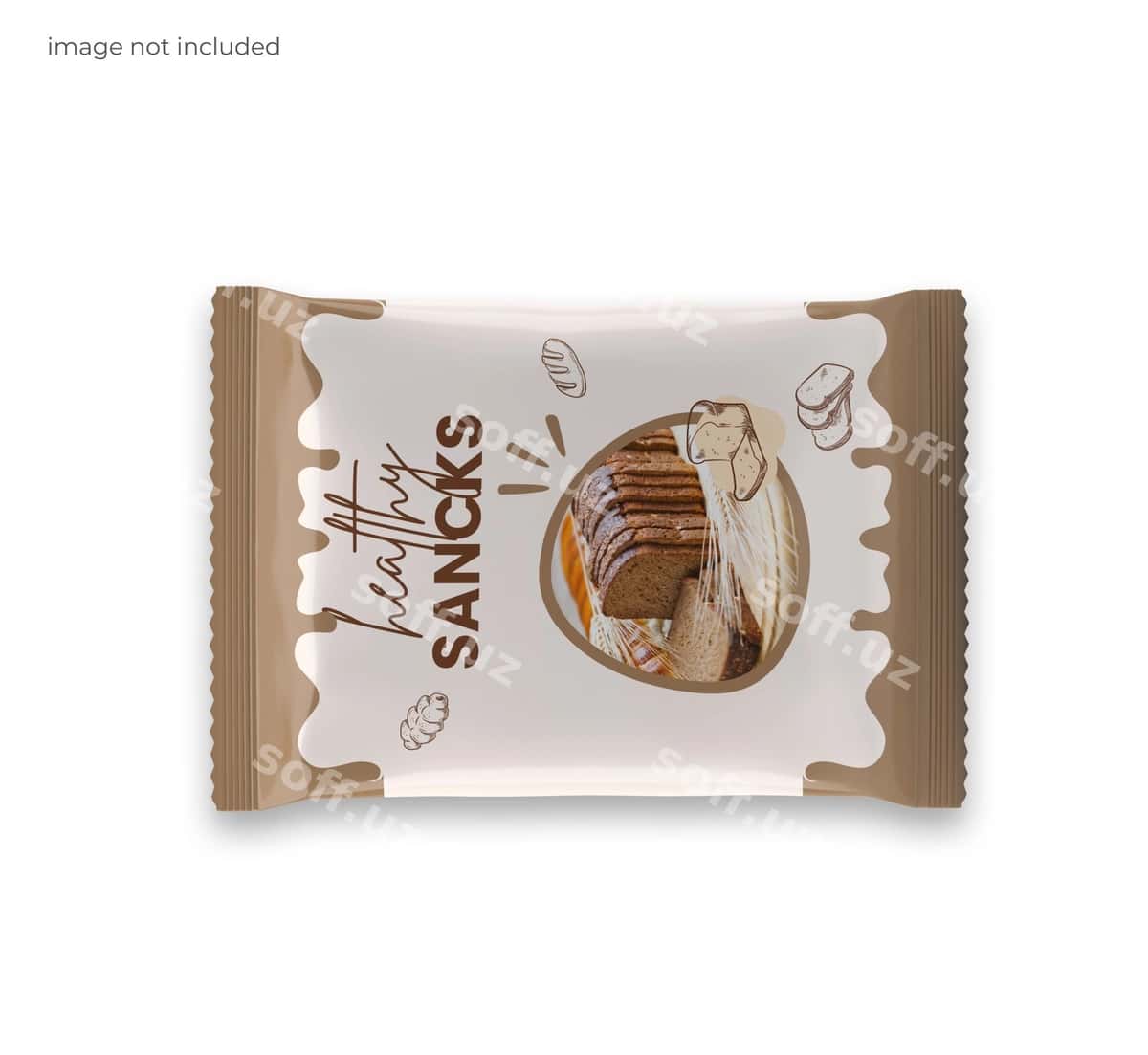 Gazak qadoqlash maketi | Snack packaging mockup 1