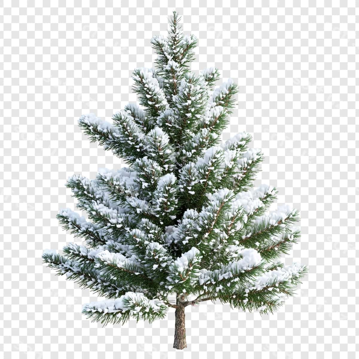 Qor o'rtilgan chinar | Snowcovered pine tree 1