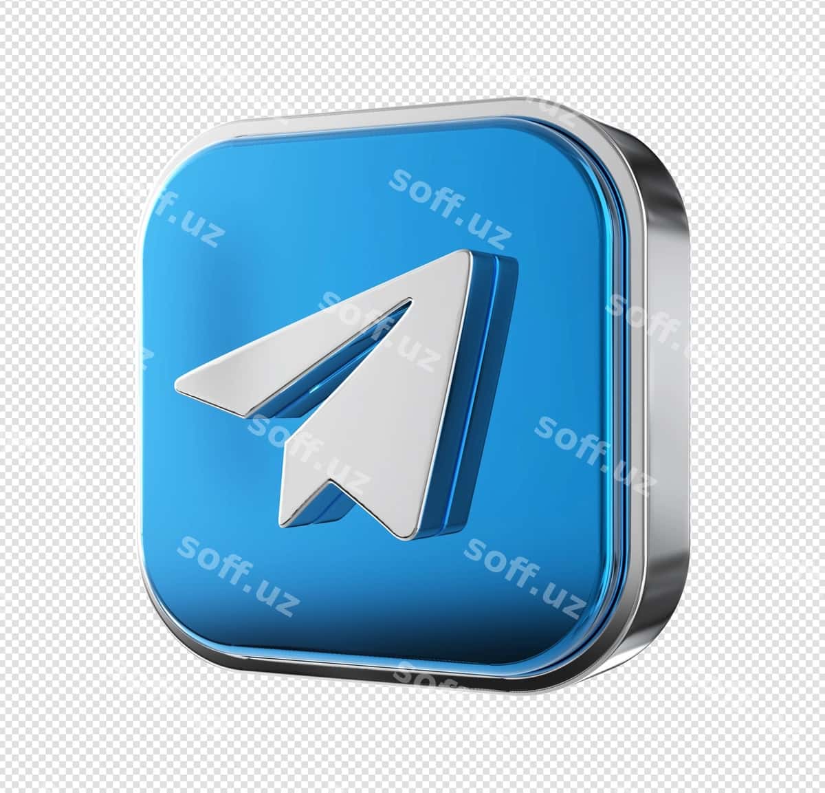 Ijtimoiy media telegram 3D renderlash | Social media telegram 3d rendering 1