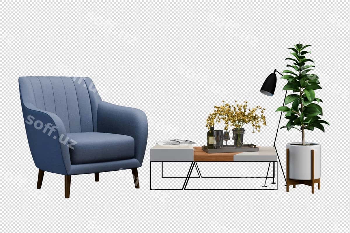 Sofa 3d render isolated | Sofa 3d rendering isolated 1