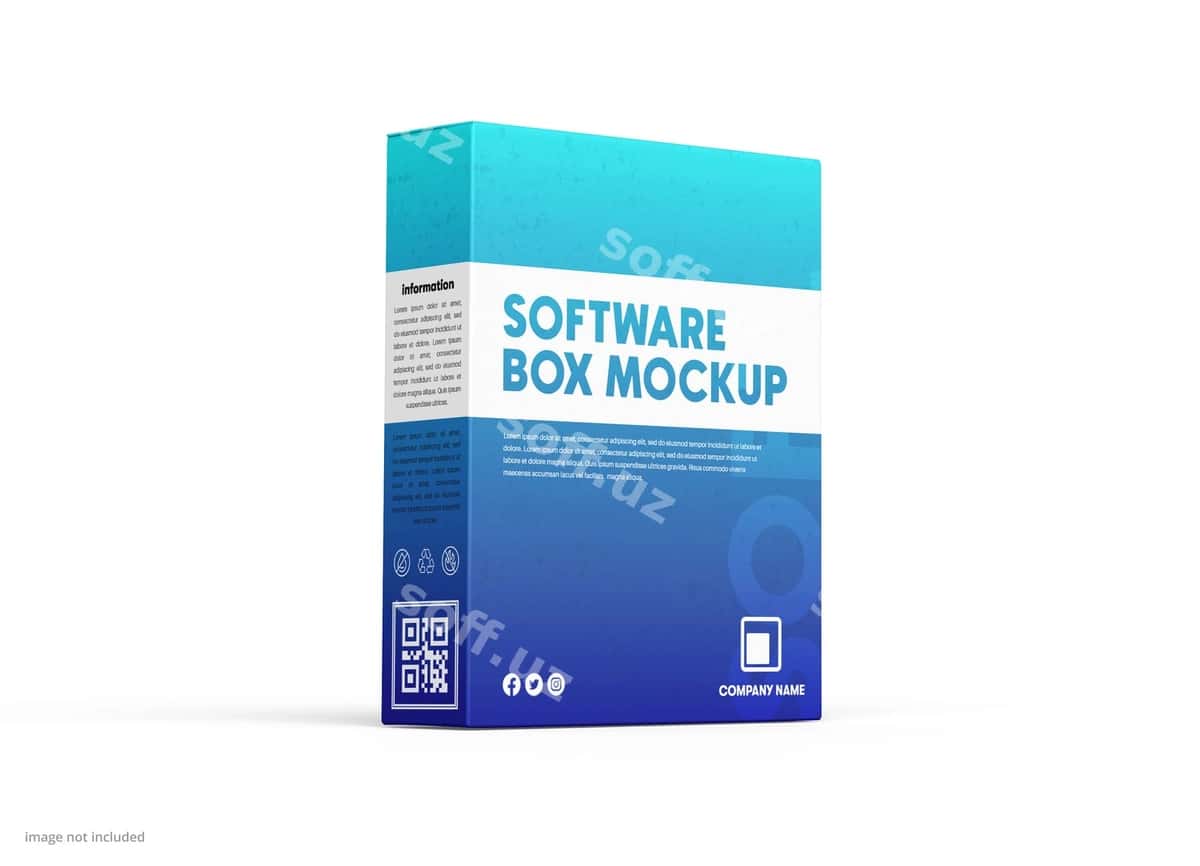 Dastur quticha namunasi | Software box mockup 1