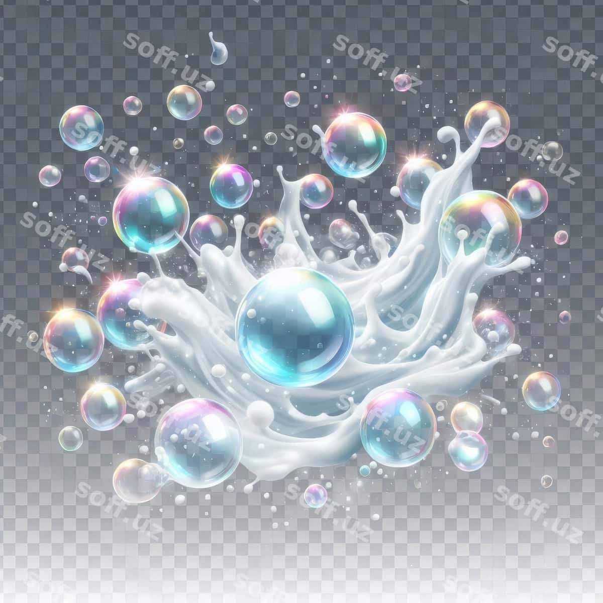 Vafa qabiqchalari qabiqchalar bilan qabiqchalar soqilsin | Splash soap bubbles with bubbles bubbles 1