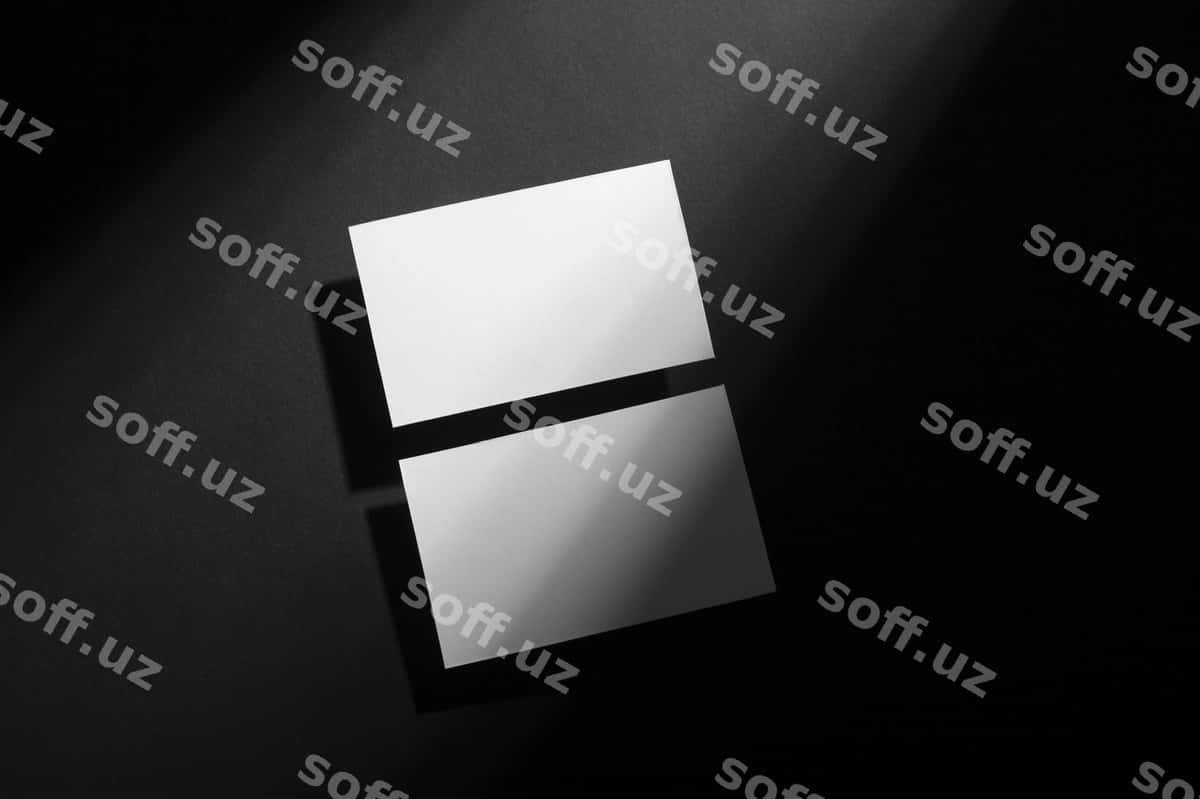 Qozondoshliklar katta soya mockup | Stationery with big shadow mockup 1